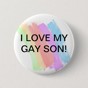I Liebe mein homosexueller Sohn Button