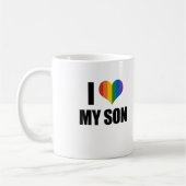 I Liebe mein homosexueller Sohn Kaffeetasse (Links)