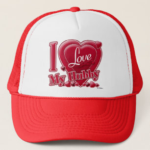 I Liebe Mein Hubby rot - Herz Truckerkappe