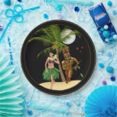 I Liebe mein Hula Mädchen Tiki PapierTeller 9" (Party)
