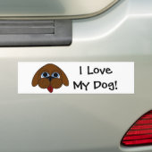 I Liebe mein Hund! Autoaufkleber (Auf Auto)