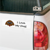 I Liebe mein Hund! Autoaufkleber (Auf Lkw)