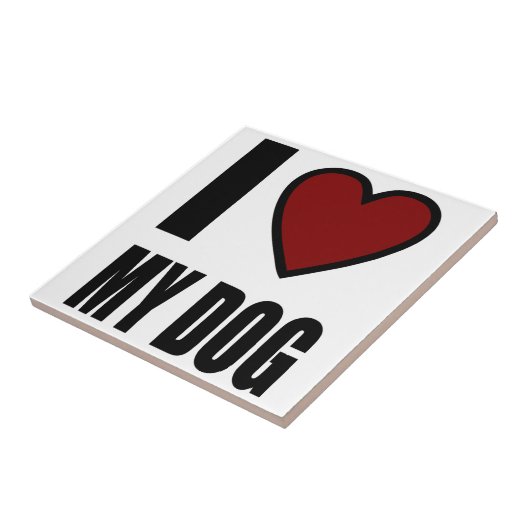 I Liebe mein Hund Fliese (Seite)