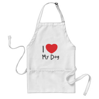 I Liebe mein Hund Schürze