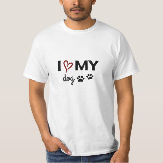 I Liebe Mein Hund Unisex T-Shirt