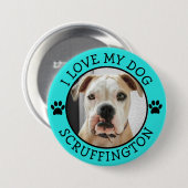 I Liebe mein HundeFoto Button (Vorne & Hinten)
