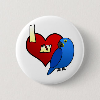 I Liebe mein HyazintheMacaw Button