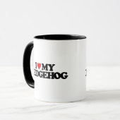 I LIEBE MEIN IGEL TASSE (Vorderseite Links)