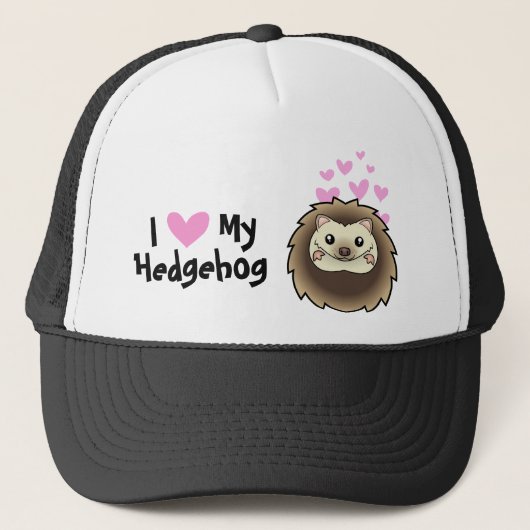 I Liebe mein Igel Truckerkappe (Vorderseite)