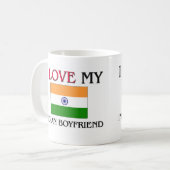 I Liebe mein indischer Freund Kaffeetasse (Vorderseite Links)