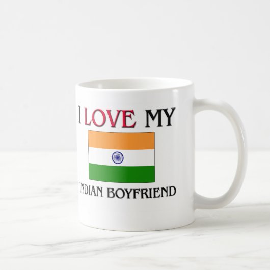 I Liebe mein indischer Freund Kaffeetasse (Rechts)