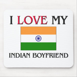 I Liebe mein indischer Freund Mousepad