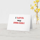 I Liebe mein Insasse Karte (Gelbe Blume)