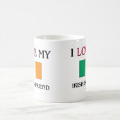 I Liebe mein irischer Freund Kaffeetasse (Mittel)