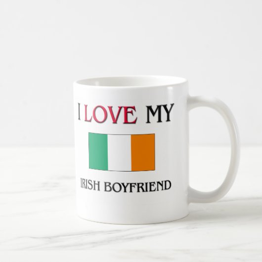I Liebe mein irischer Freund Kaffeetasse (Rechts)