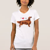 I Liebe mein Irischer Setter T-Shirt (Vorderseite)