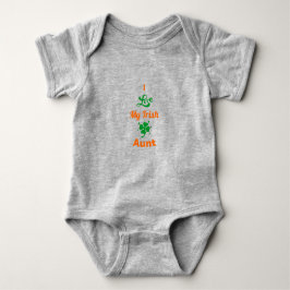 I Liebe Mein irischer Tante St. Patrick's Day Baby Strampler