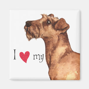 I Liebe mein irischer Terrier Magnet