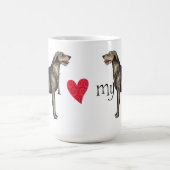 I Liebe mein irischer Wolfhound Kaffeetasse (Mittel)