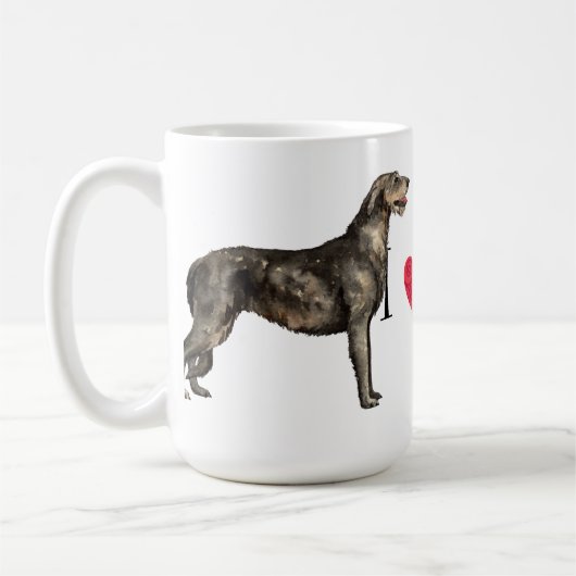 I Liebe mein irischer Wolfhound Kaffeetasse (Links)