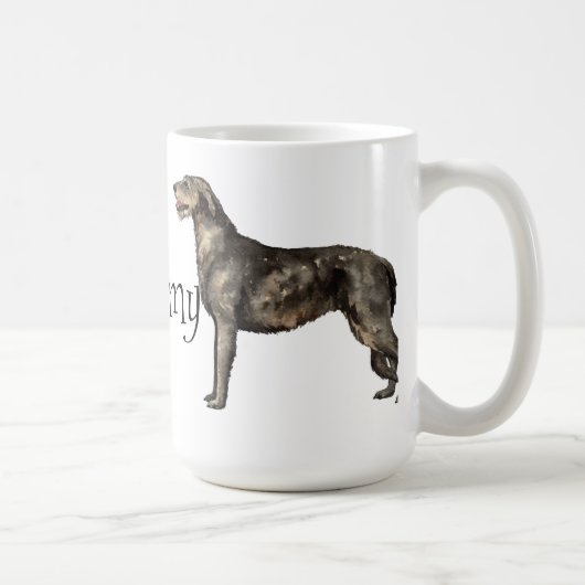 I Liebe mein irischer Wolfhound Kaffeetasse (Rechts)