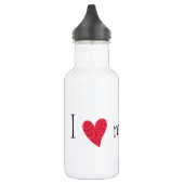 I Liebe mein irisches WasserSpaniel Trinkflasche (Links)