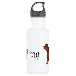 I Liebe mein irisches WasserSpaniel Trinkflasche