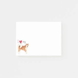 I Liebe mein isländischer Schäferhund Post-it Klebezettel