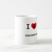 I LIEBE MEIN ITALIENISCHER WINDHUND KAFFEETASSE (Mittel)