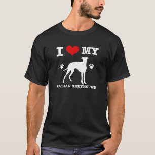I Liebe mein italienischer Windhund T-Shirt