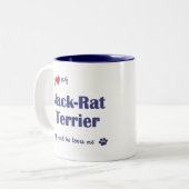 I Liebe mein Jack-Ratte Terrier (männlicher Hund) Zweifarbige Tasse (Vorderseite Links)