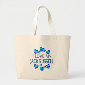I Liebe mein Jack Russell Jumbo Stoffbeutel