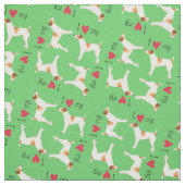 I Liebe mein Jack-Russell-Terrier Stoff (Muster)