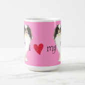 I Liebe mein japanischer Chin Kaffeetasse (Mittel)
