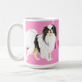 I Liebe mein japanischer Chin Kaffeetasse (Links)