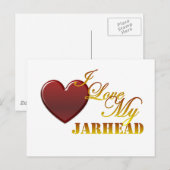 I Liebe Mein Jarhead 1 Postkarte (Vorne/Hinten)