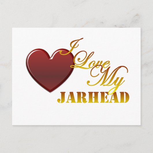 I Liebe Mein Jarhead 1 Postkarte (Vorderseite)