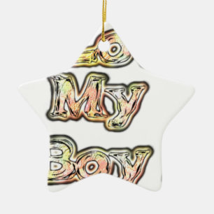 I Liebe Mein Junge Design Cooler Vintager Auflistu Keramikornament