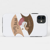 I Liebe Mein Kaffee Retro Java Case-Mate iPhone Hülle (Rückseite (Horizontal))