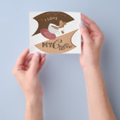 I Liebe Mein Kaffee Retro Java Flyer (Gruppe)