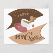 I Liebe Mein Kaffee Retro Java Flyer (Vorne)