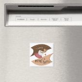 I Liebe Mein Kaffee Retro Java Magnet (In Situ (Geschirrspüler))