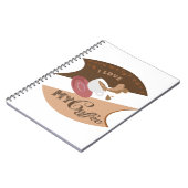 I Liebe Mein Kaffee Retro Java Notizblock (Linke Seite)