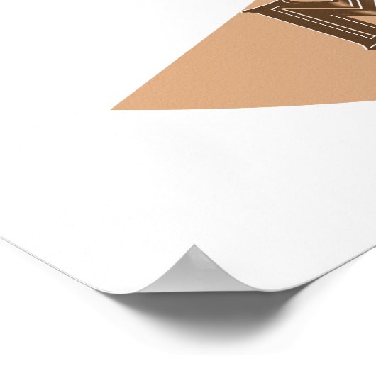 I Liebe Mein Kaffee Retro Java Poster (Ecke)