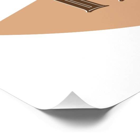 I Liebe Mein Kaffee Retro Java Poster (Ecke)