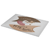 I Liebe Mein Kaffee Retro Java Schneidebrett (Ecke)