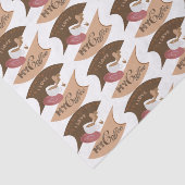 I Liebe Mein Kaffee Retro Java Seidenpapier (Ausschnitt)