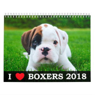 I LIEBE MEIN KALENDER DER BOXER-2018