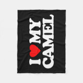 I LIEBE MEIN KAMEL FLEECEDECKE (Vorderseite)