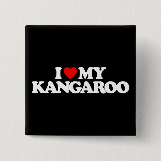 I LIEBE MEIN KÄNGURU BUTTON (Vorderseite)